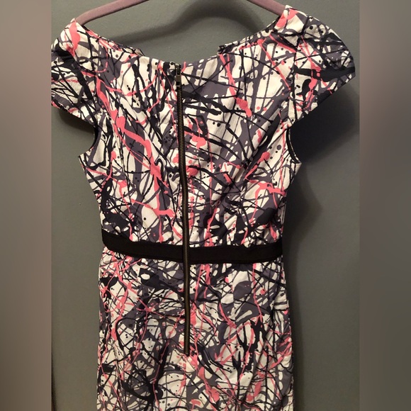 Milly Paint Splatter Sheath Dress - Picture 3 of 4